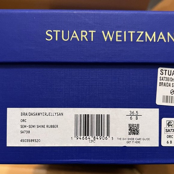 Stuart Weitzman $125 Braida Sawyer Jelly Orchid Pink Flat Sandals 6 36.5 BNIB! - Picture 12 of 14